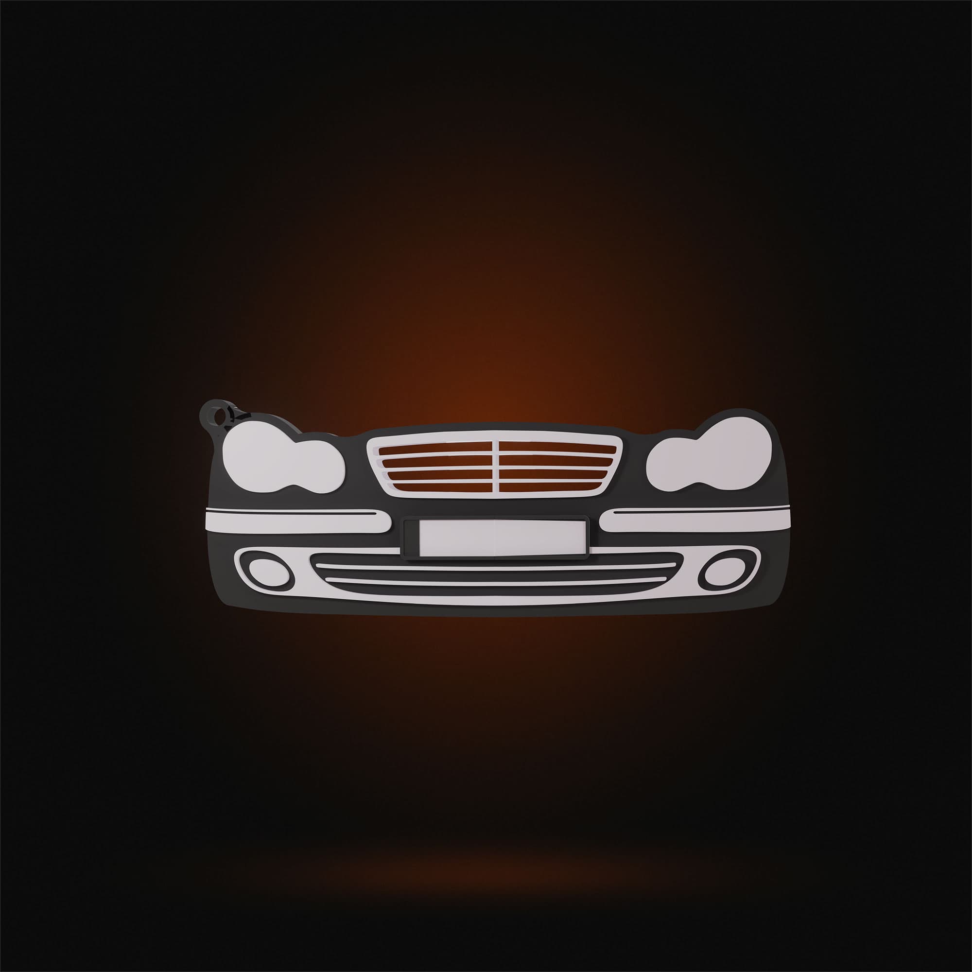 Mercedes W203 Front Keychain 4