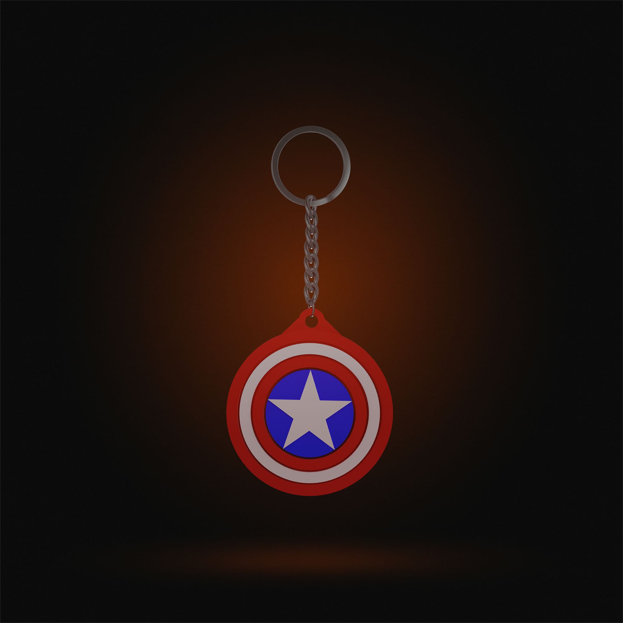 Captain America Keychain